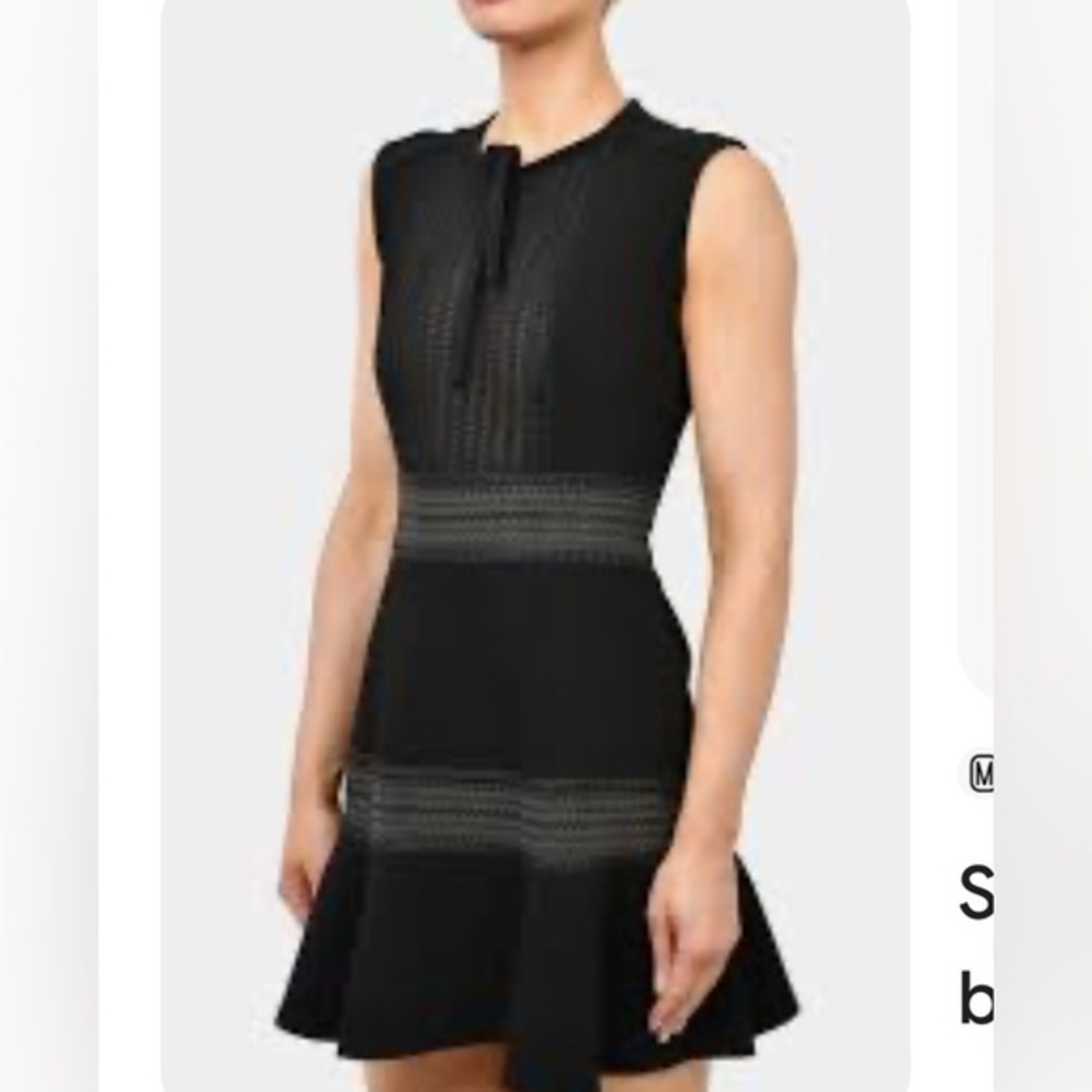 SANDRO Emelie Lace-band Dress In‎ Black size 1/small